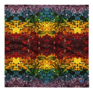 Rainbow Quilled Art Bandana