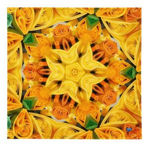 Daffodil Daze Quilled Art Bandana