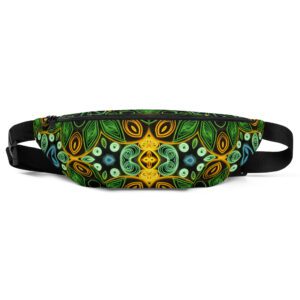Green Goddess Quilled Art Hip Bag