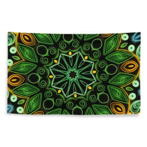 Green Goddess Quilled Art Flag