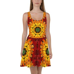Sunseed Quilled Art Skater Dress