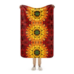 Sunseed Quilled Art Sherpa Blanket