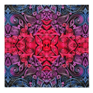 sunset vibes twilight quilled art bandana