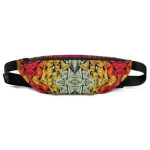 sunset vibes golden hour quilled art hip bag