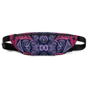 sunset vibes twilight quilled art hip bag