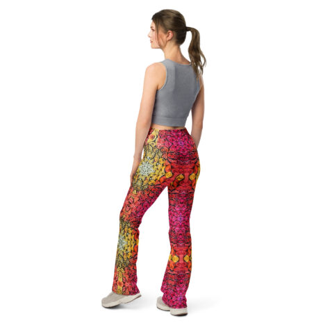 sunset vibes golden hour quilled art flare leggings sunset vibes golden hour quilled art flare leggings