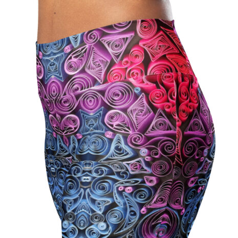sunset vibes twilight quilled art flare leggings sunset vibes twilight quilled art flare leggings