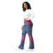 sunset vibes twilight quilled art flare leggings