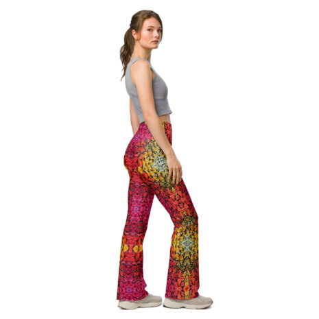 sunset vibes golden hour quilled art flare leggings sunset vibes golden hour quilled art flare leggings