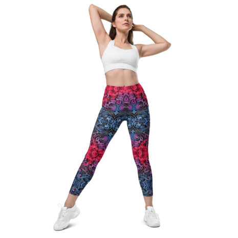 sunset vibes twilight quilled art pocket leggings sunset vibes twilight quilled art pocket leggings