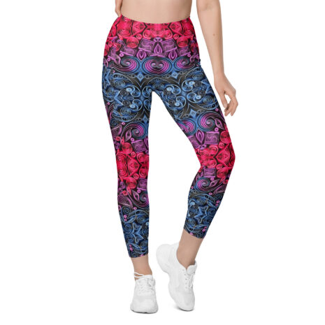 sunset vibes twilight quilled art pocket leggings sunset vibes twilight quilled art pocket leggings
