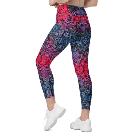 sunset vibes twilight quilled art pocket leggings sunset vibes twilight quilled art pocket leggings