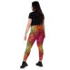 sunset vibes golden hour quilled art pocket leggings