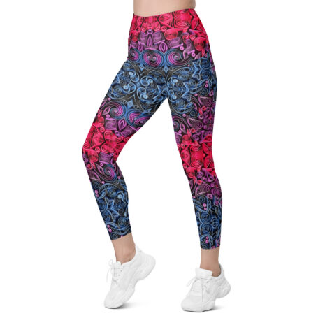 sunset vibes twilight quilled art pocket leggings sunset vibes twilight quilled art pocket leggings