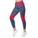sunset vibes twilight quilled art pocket leggings