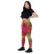 sunset vibes golden hour quilled art pocket leggings