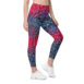 sunset vibes twilight quilled art pocket leggings