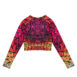 sunset vibes quilled art long sleeve crop