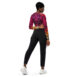 sunset vibes quilled art long sleeve crop