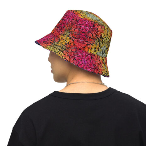 sunset vibes quilled art reversible bucket hat sunset vibes quilled art reversible bucket hat