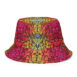 sunset vibes quilled art reversible bucket hat