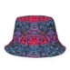 sunset vibes quilled art reversible bucket hat
