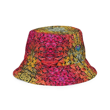 sunset vibes quilled art reversible bucket hat sunset vibes quilled art reversible bucket hat