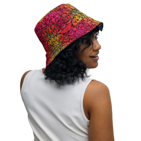 sunset vibes quilled art reversible bucket hat sunset vibes quilled art reversible bucket hat