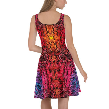 sunset vibes quilled art skater dress sunset vibes quilled art skater dress