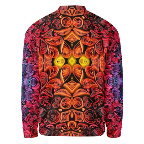 sunset vibes quilled art zippered jacket sunset vibes quilled art zippered jacket
