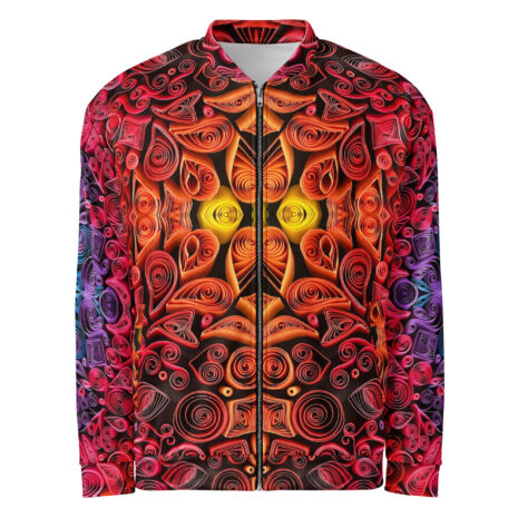 sunset vibes quilled art zippered jacket sunset vibes quilled art zippered jacket