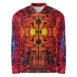 sunset vibes quilled art zippered jacket