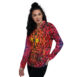 sunset vibes quilled art zippered jacket