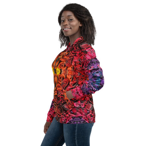 sunset vibes quilled art zippered jacket sunset vibes quilled art zippered jacket
