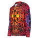 sunset vibes quilled art zippered jacket