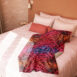 sunset vibes quilled art sherpa blanket