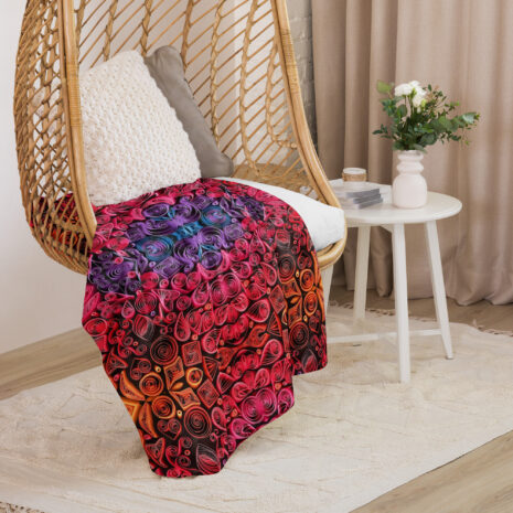 sunset vibes quilled art sherpa blanket sunset vibes quilled art sherpa blanket