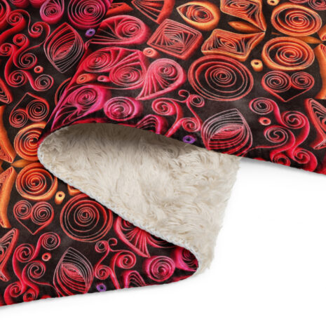 sunset vibes quilled art sherpa blanket sunset vibes quilled art sherpa blanket