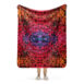 sunset vibes quilled art sherpa blanket