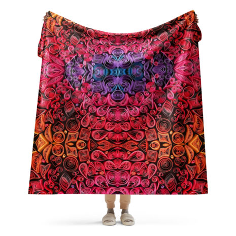 sunset vibes quilled art sherpa blanket sunset vibes quilled art sherpa blanket