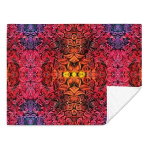 sunset vibes quilled art throw blanket